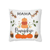 Mama Pumpkin Polyester Square Pillow Case