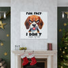 Funny Dog Wall Art, Beagle Art Print, Animal Lover Gift, Humorous Art Decor, Dog Lover Poster, Cute Dog Illustration, Bedroom Wall Art Canvas Gallery Wraps