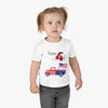 Load image into Gallery viewer, Happy 4th of July American Flag design Truck Infant Shirt, Baby Tee, Infant Tee