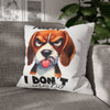 Fun Fact Dog Funny Quote Pillow Covers, Decorative Accent Pillow Case, Gift for Pet Lovers, Humorous Throw Pillow, Home Decor Pillow Spun Polyester Square Pillowcase