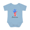Load image into Gallery viewer, America American Flag Hand Design Baby Bodysuit