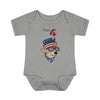 Load image into Gallery viewer, Happy 4th of July Dog Design Baby Bodysuit