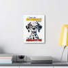 Funny Dalmatian Dog Wall Art, Pet Lover Decoration, Cute Dog Poster, Animal Humor Print, Quirky Home Decor, Gift for Dog Owners Canvas Gallery Wraps