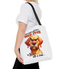 Funny Angry Dog Tote Bag, High-Five In The Face With A Chair, Hilarious Tote Bag for Dog Lovers, Unique Gift Idea, Fun Shopping Bag Tote Tote Bag