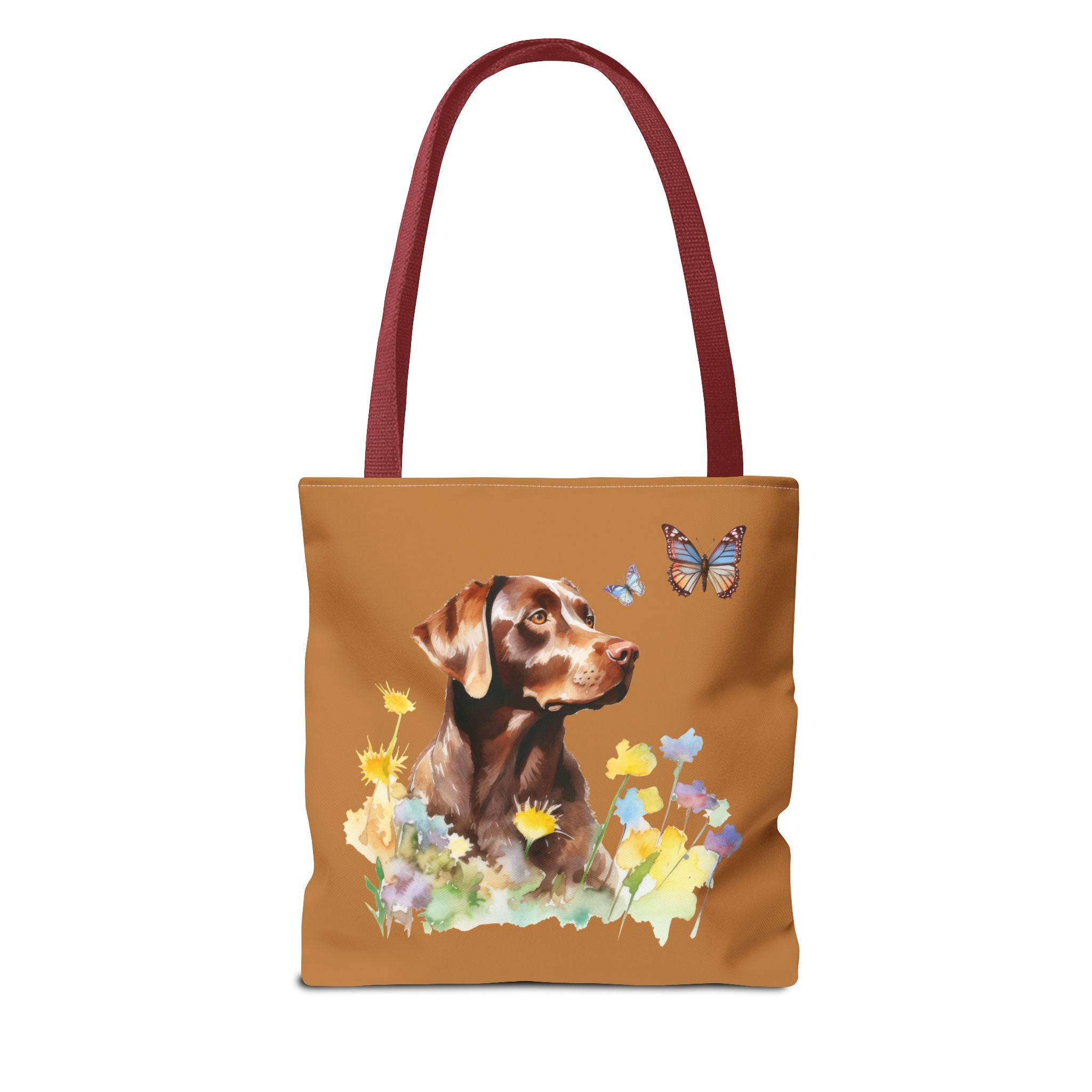 Labrador Retriever Flowerly Tote Bag