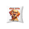 Funny Dog Pillow, High Five Dog Humor Cushion, Sarcastic Dog Quote Pillow, Pet Lover Gift, Animal Humor Home Decor, Dog Lover Pillow Spun Polyester Square Pillow