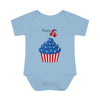 Load image into Gallery viewer, Happy 4th of July Cupcake Baby Bodysuit