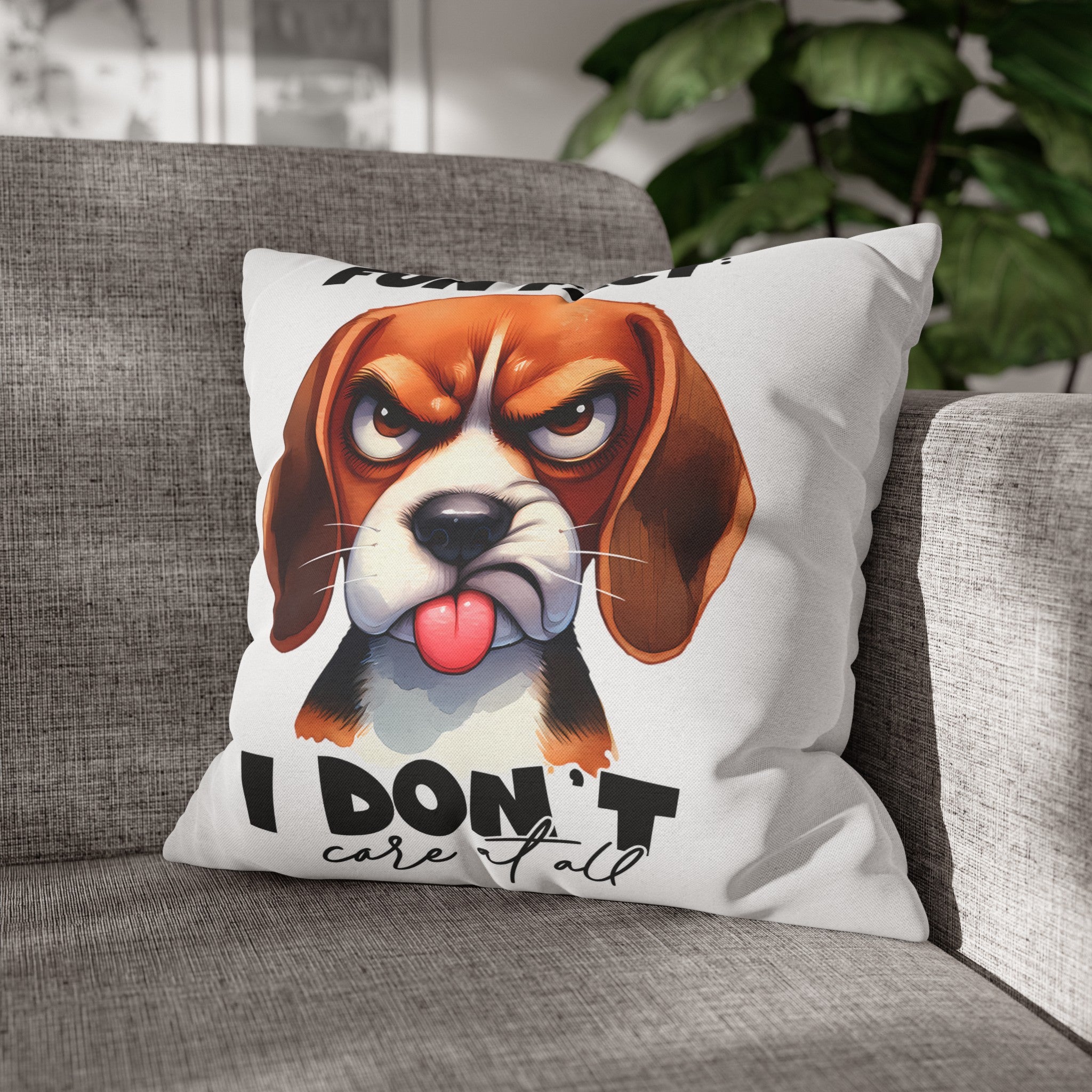 Fun Fact Dog Funny Quote Pillow Covers, Decorative Accent Pillow Case, Gift for Pet Lovers, Humorous Throw Pillow, Home Decor Pillow Spun Polyester Square Pillowcase