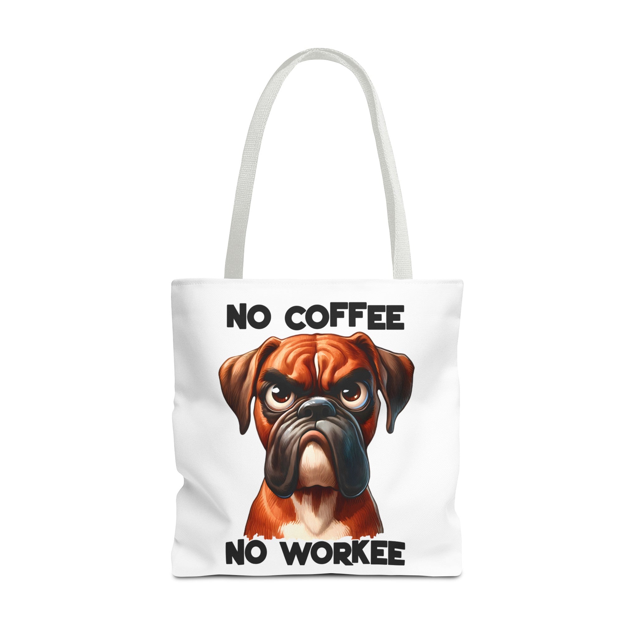 No Coffee No Workee Tote Bag, Funny Dog Tote Bag, Cute Dog Lover Gift, Unique Tote Bag, Reusable Shopping Bag, Trendy Tote Bag Tote Tote Bag