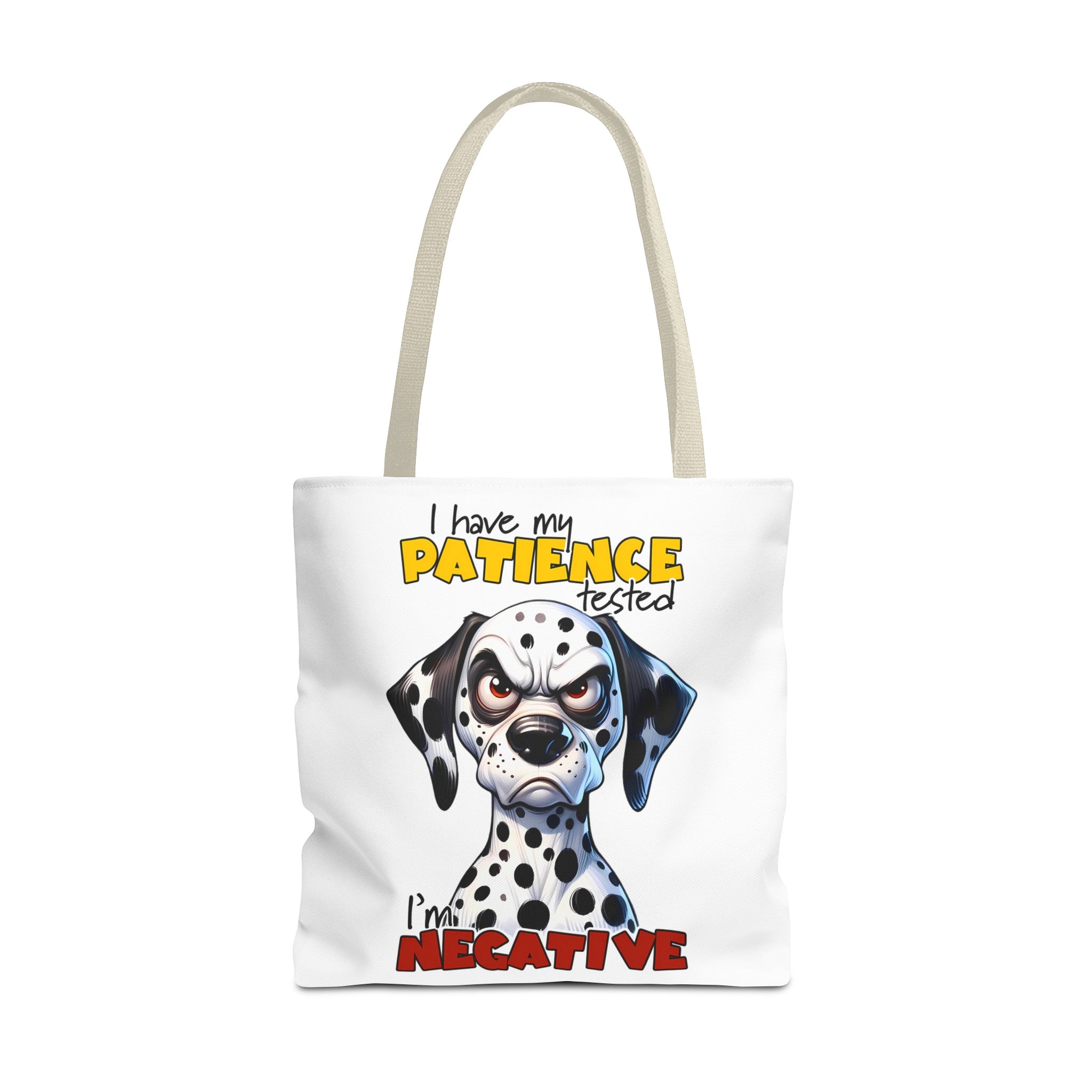 Funny Dalmatian Tote Bag, Pati-Tude Dog Lover Gift, Humor Pet Owners, Cute Dog Illustration, Sassy Pet Tote, Animal Lovers Bag Tote Tote Bag