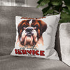 Sarcasm Just Another Service I Offer Pillow Case, Funny Dog Pillow Covers, Humorous Dog Lover Gift, Decorative Pillow for Home, Cute Pet Pillow Spun Polyester Square Pillowcase