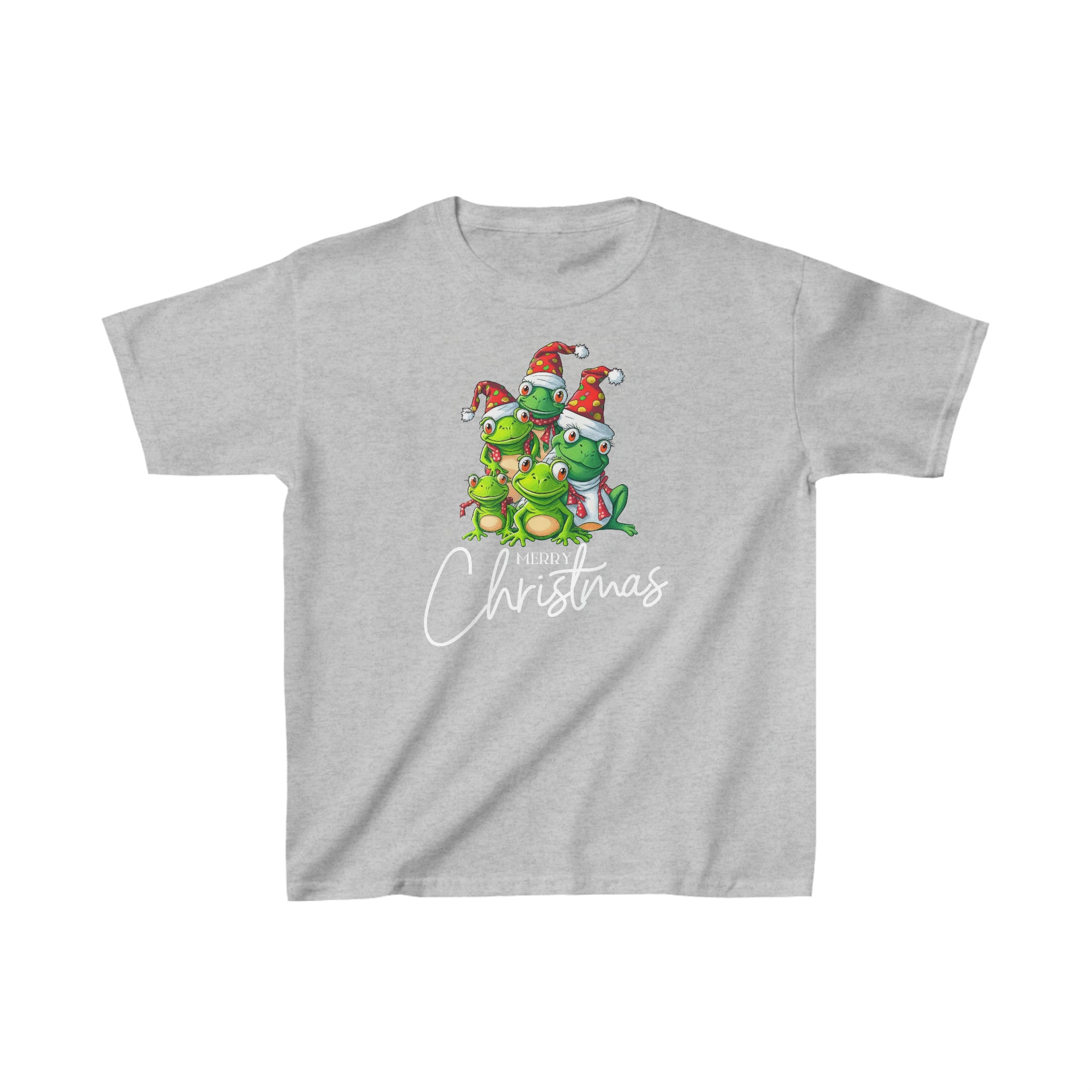 Kids Tee, T-Shirt Merry Christmas, Christmas Frog 2023, Christmas present, christmas morning, Holiday, Happy Christmas,