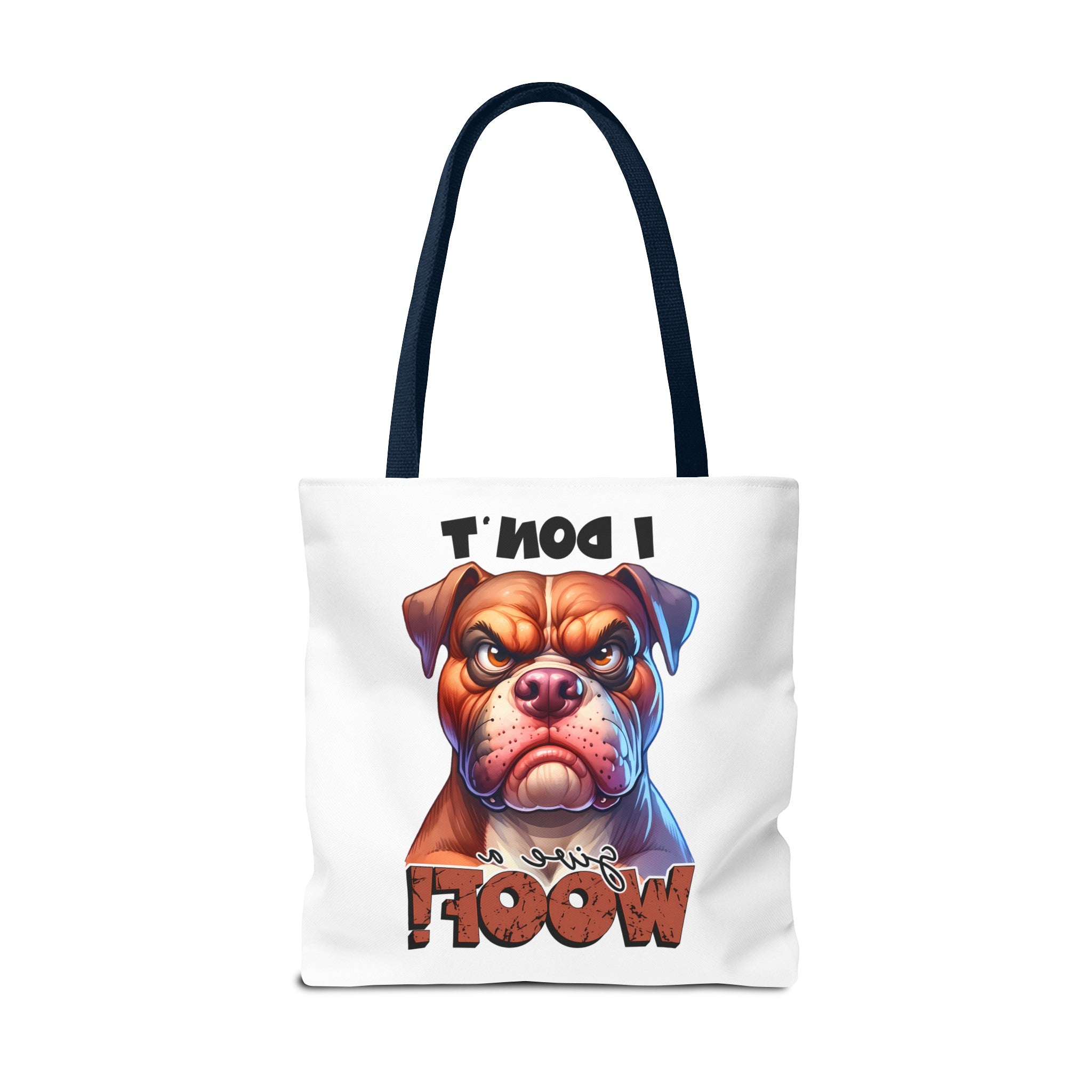 I Don't Give A Woof Funny Bulldog Tote Bag, Cute Dog Lover Tote, Pet Owner Gift, Animal Lover Bag, Reusable Shopping Bag Tote Tote Bag