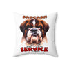 Sarcasm Just Another Service I Offer Pillow, Funny Dog Lover Pillow, Humorous Decorative Pillow, Unique Gift Idea, Home Decor Cushion Spun Polyester Square Pillow