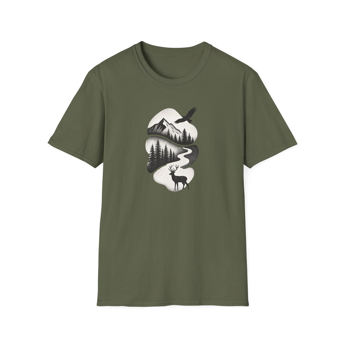 Copy of Deer in Mountain Landscape T-Shirt