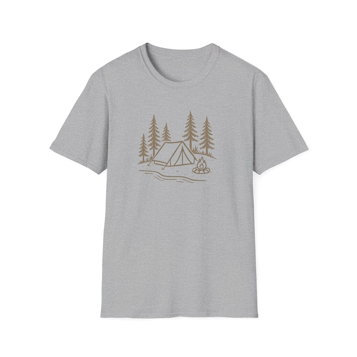 Copy of Camping Tent and Campfire T-Shirt