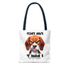 Fun Fact Dog Tote Bag, Funny Dog Tote Bag, Cute Dog Tote Bag, Animal Lover Tote Bag, Gift for Dog Lovers, Novelty Tote Bag Tote Tote Bag