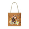 Labrador Retriever Flowerly Tote Bag