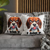 Fun Fact Dog Funny Quote Pillow Covers, Decorative Accent Pillow Case, Gift for Pet Lovers, Humorous Throw Pillow, Home Decor Pillow Spun Polyester Square Pillowcase