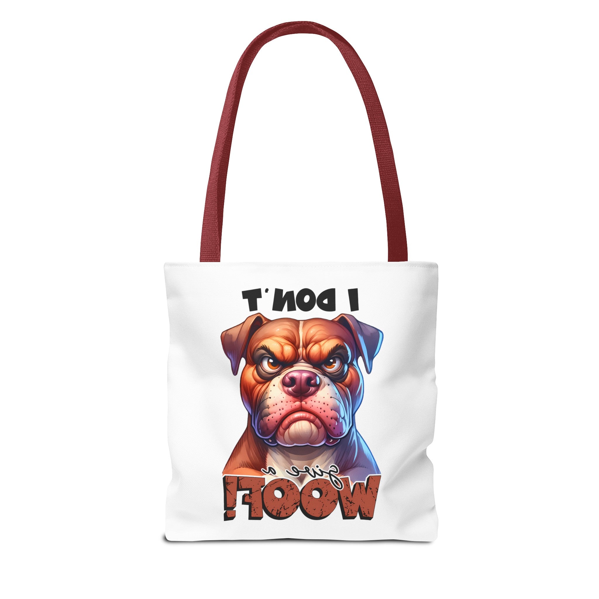 I Don't Give A Woof Funny Bulldog Tote Bag, Cute Dog Lover Tote, Pet Owner Gift, Animal Lover Bag, Reusable Shopping Bag Tote Tote Bag