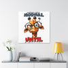 Funny Cartoon Giraffe with Glasses Wall Art, Quirky Animal Poster, Everyone Seems Normal Until You Get To Know Them, Canvas Gallery Wrap Canvas Gallery Wraps