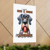 Funny Dog Wall Art, Coffee Quote Poster, I Don't Rise and Shine, I Caffeinate, Humorous Canine Print, Motivational Art for Home Matte Vertical Posters