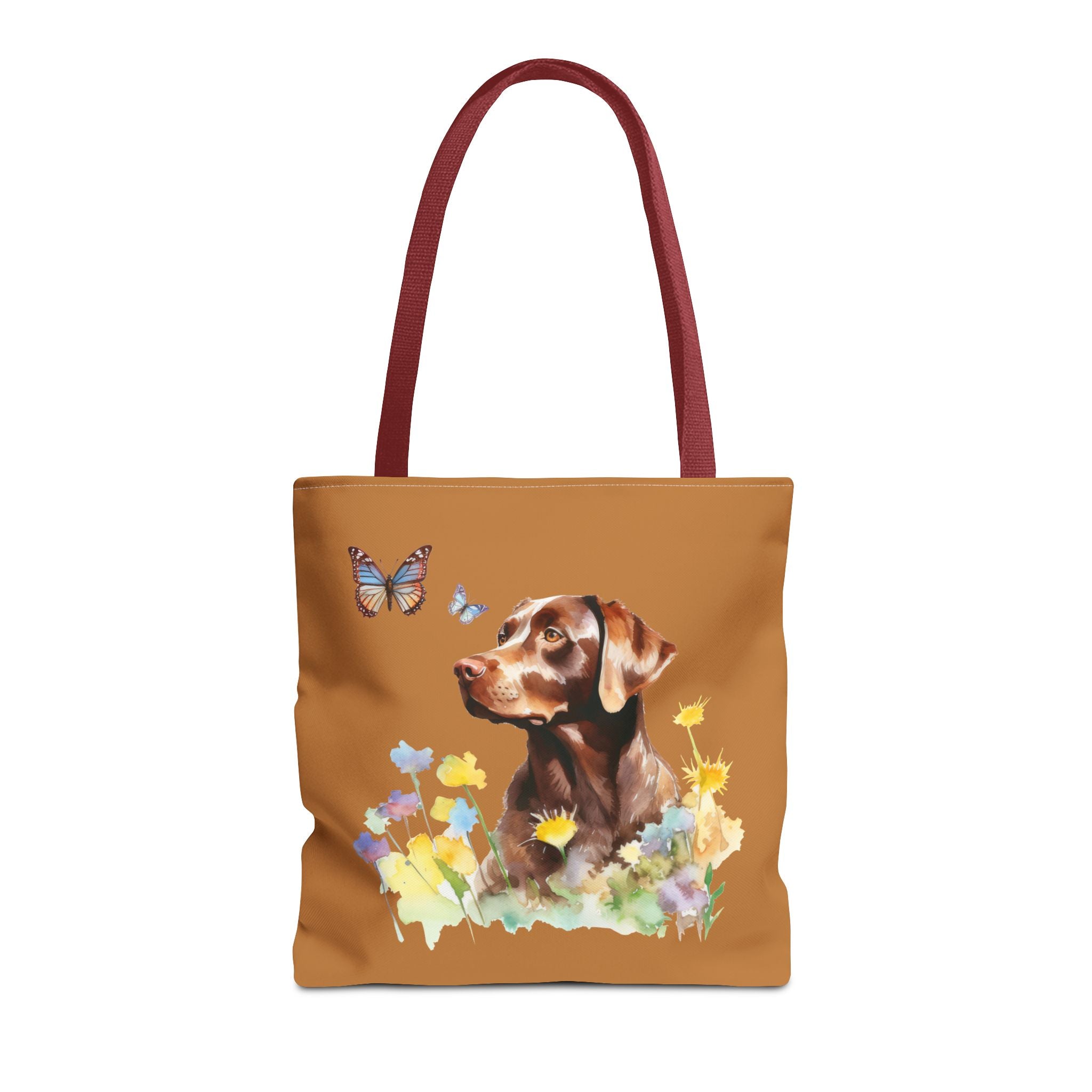 Labrador Retriever Flowerly Tote Bag