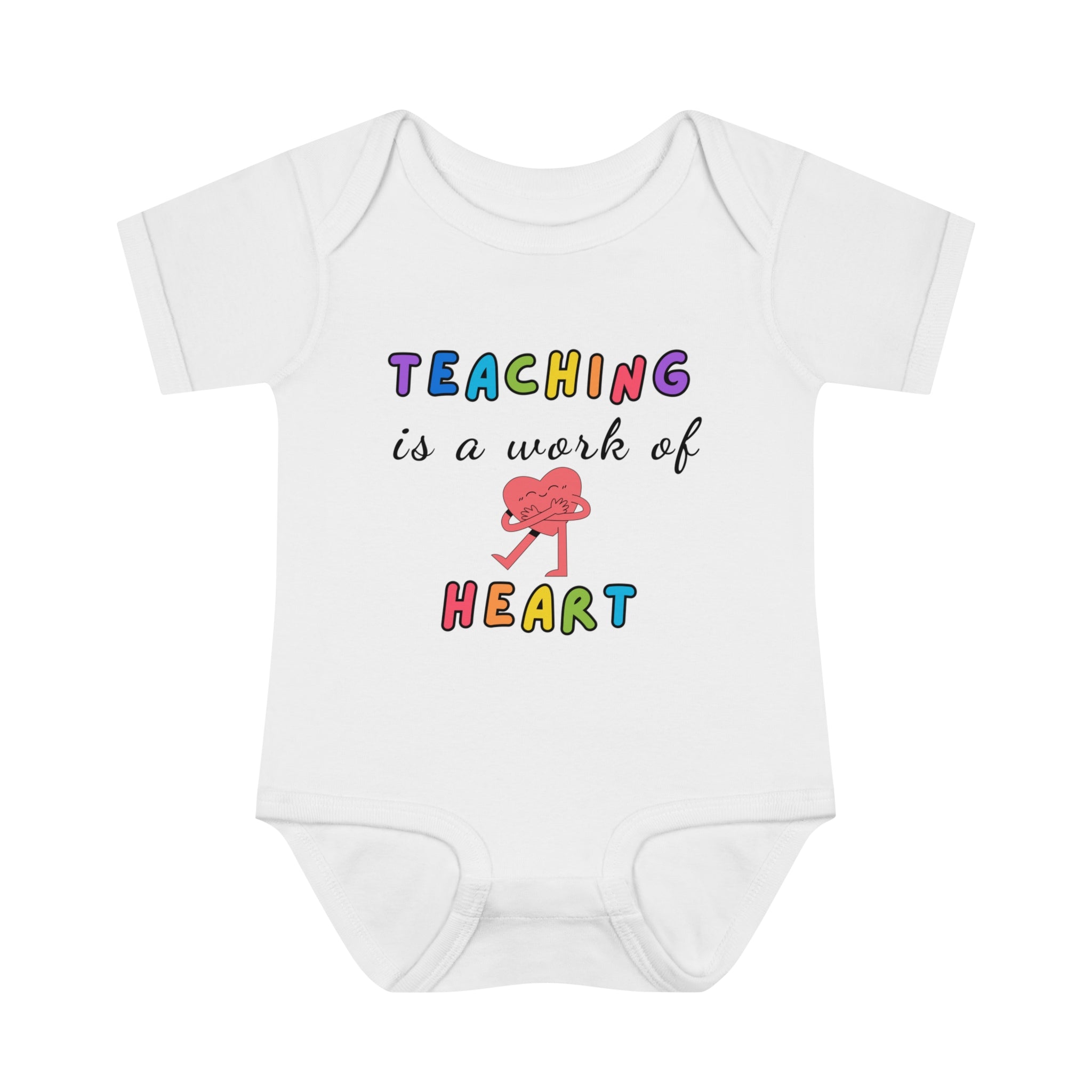 Teaching is a work of heart Baby Bodysuit