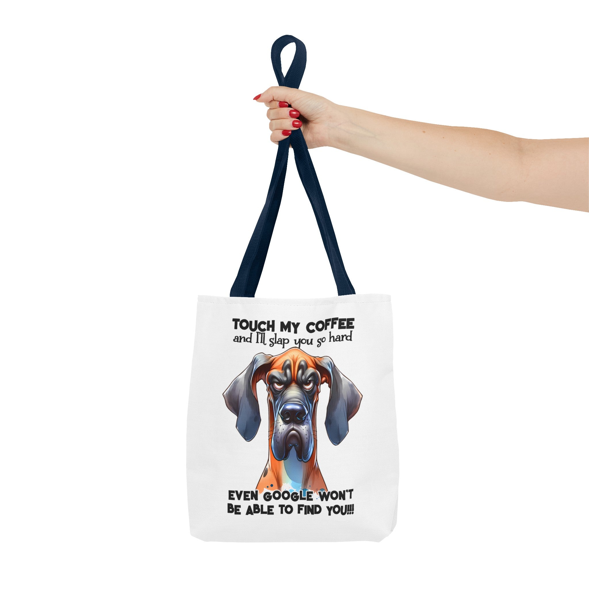 Funny Great Dane Dog Tote Bag, Touch My Coffee Dog Lover Bag, Sarcastic Dog Quote, Humorous Pet Owner Gifts, Funny Dog Quote Tote Tote Tote Bag