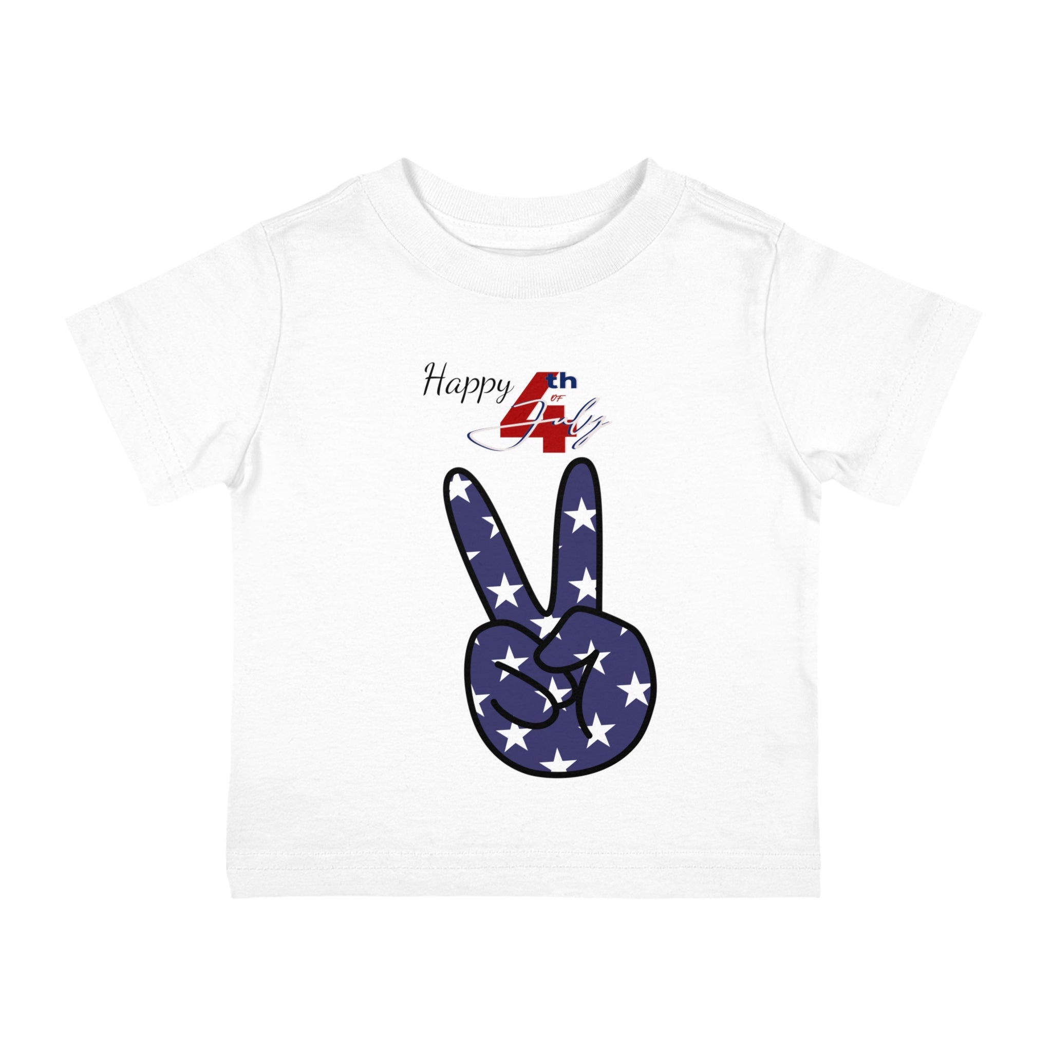 Happy 4th of July Piece Design Infant Shirt, Baby Tee, Infant Tee