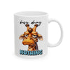 Funny Giraffe Mug, Busy Doing Nothing Mug, Cute Animal Coffee Cup, Lazy Giraffe Illustration, Unique Gift Idea, Quirky Mug Design Ceramic Mug, (11oz, 15oz)