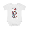 Load image into Gallery viewer, Happy 4th of July Giraffe Design Baby Bodysuit