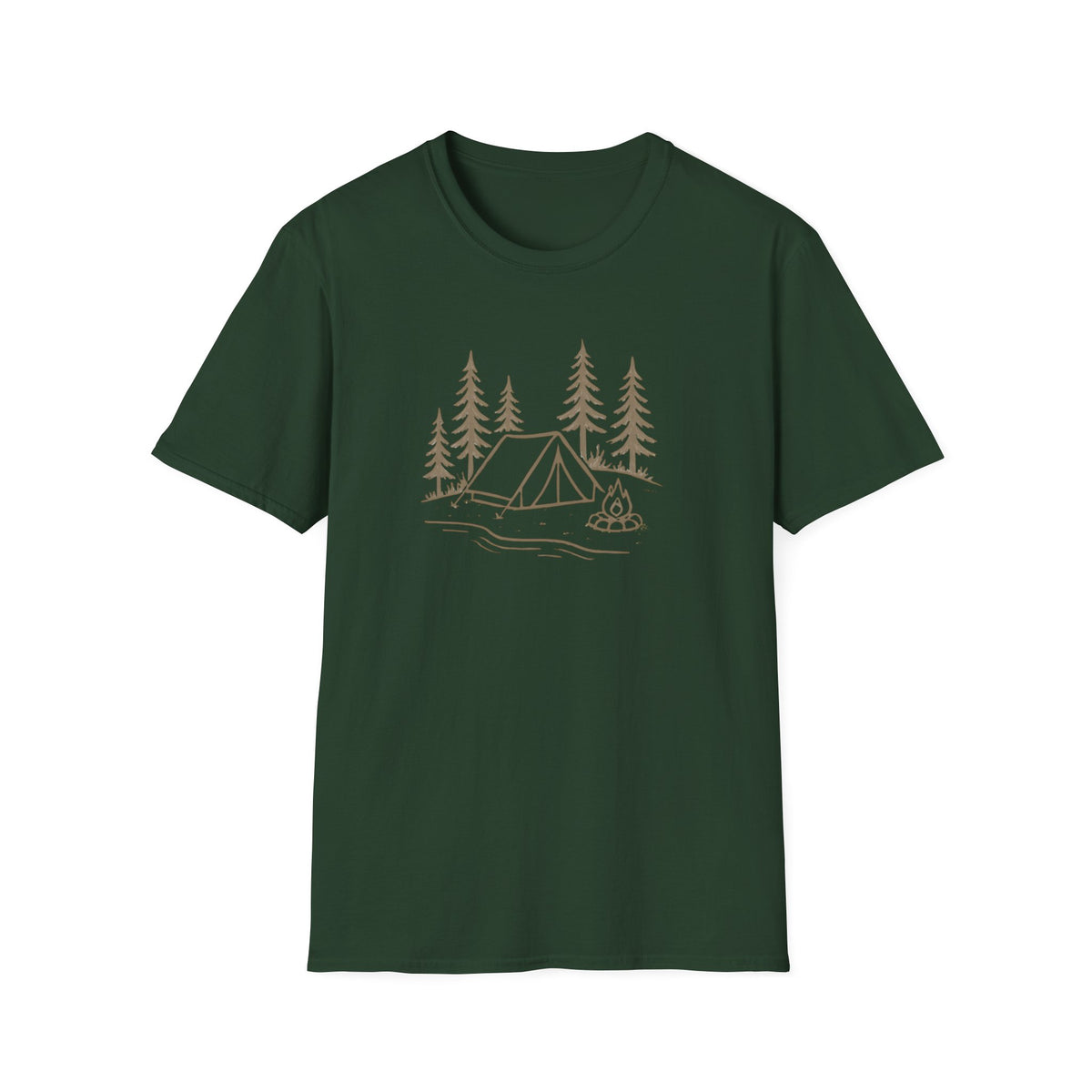Copy of Camping Tent and Campfire T-Shirt
