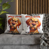 Funny Dog High-Five Pillow Case, Sarcastic Dog Pillow Covers, Dog Lover Humor Cushion, Decorative Throw Pillow Cover Spun Polyester Square Pillowcase