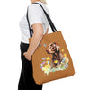 Labrador Retriever Flowerly Tote Bag