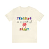 Teaching is a work of heart women T-Shirt