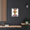 Funny Giraffe Wall Art, A Yawn is a Silent Scream for Coffee, Humorous Office Decor, Animal Lover Gift, Unique Canvas Gallery Wrap Canvas Gallery Wraps