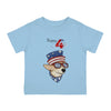 Happy 4th of July Dog Design Infant Shirt, Baby Tee, Infant Tee
