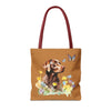 Labrador Retriever Flowerly Tote Bag