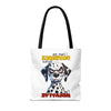 Funny Dalmatian Tote Bag, Pati-Tude Dog Lover Gift, Humor Pet Owners, Cute Dog Illustration, Sassy Pet Tote, Animal Lovers Bag Tote Tote Bag