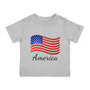 America American Flag Infant Shirt, Baby Tee, Infant Tee