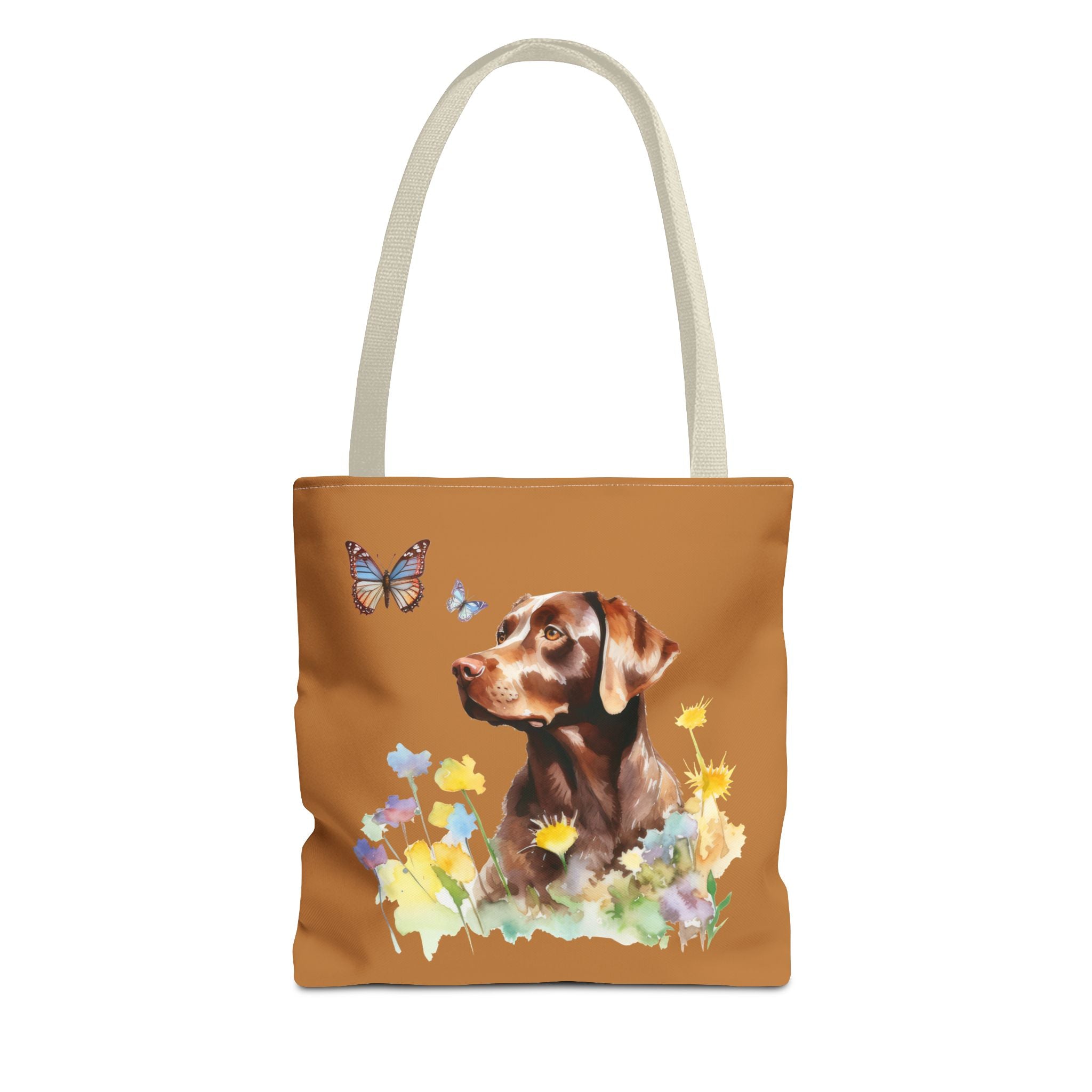 Labrador Retriever Flowerly Tote Bag