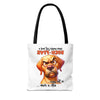 Funny Angry Dog Tote Bag, High-Five In The Face With A Chair, Hilarious Tote Bag for Dog Lovers, Unique Gift Idea, Fun Shopping Bag Tote Tote Bag