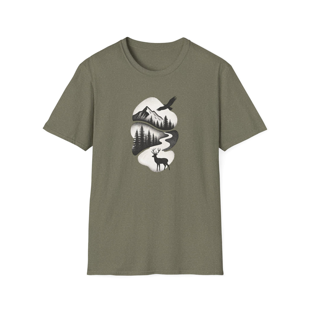 Copy of Deer in Mountain Landscape T-Shirt