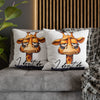 Cute Giraffe I Don't Do Mornings Quote Pillow, Funny Animal Pillow Cover, Humorous Home Decor, Unique Gift Idea, Couch Cushion Cover Spun Polyester Square Pillowcase