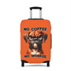 Funny Dog Luggage Cover, No Coffee No Workee Luggage Cover, Boxer Dog Luggage Cover, Gift for Dog Lovers, Humorous Luggage Cover, Dog Owner Gift, Pet Lover Luggage Cover