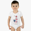 Load image into Gallery viewer, Happy 4th of July Cute Cat design Baby Bodysuit