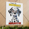 Funny Dalmatian Dog Wall Art, Pet Lover Decoration, Cute Dog Poster, Animal Humor Print, Quirky Home Decor, Gift for Dog Owners Canvas Gallery Wraps