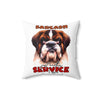 Sarcasm Just Another Service I Offer Pillow, Funny Dog Lover Pillow, Humorous Decorative Pillow, Unique Gift Idea, Home Decor Cushion Spun Polyester Square Pillow