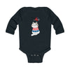 Load image into Gallery viewer, Happy 4th of July Cat Design Long Sleeve Baby Bodysuit